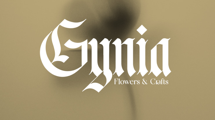 Fusing Blackletter Font