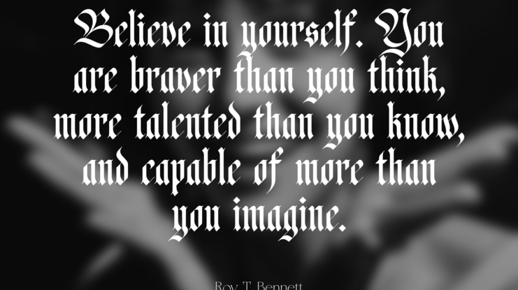 Fusing Blackletter Font