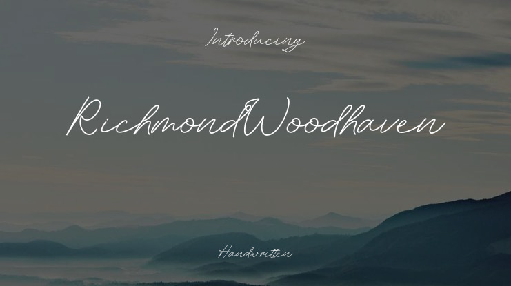 RichmondWoodhaven Font