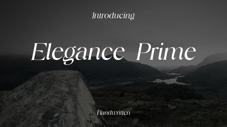 Elegance Prime Font