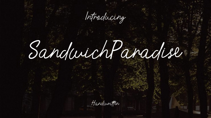 SandwichParadise Font