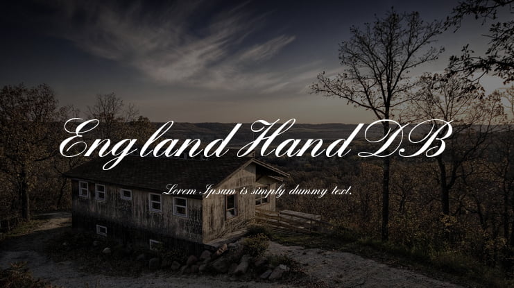 England Hand DB Font