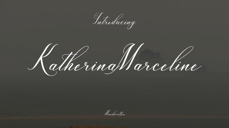 KatherinaMarceline Font