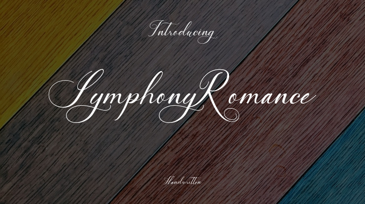 SymphonyRomance Font