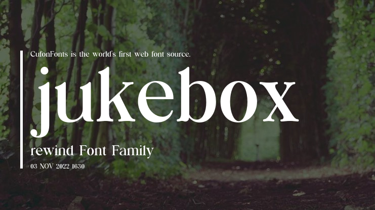 jukebox rewind Font Family