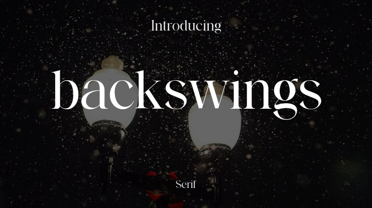 backswings Font Family