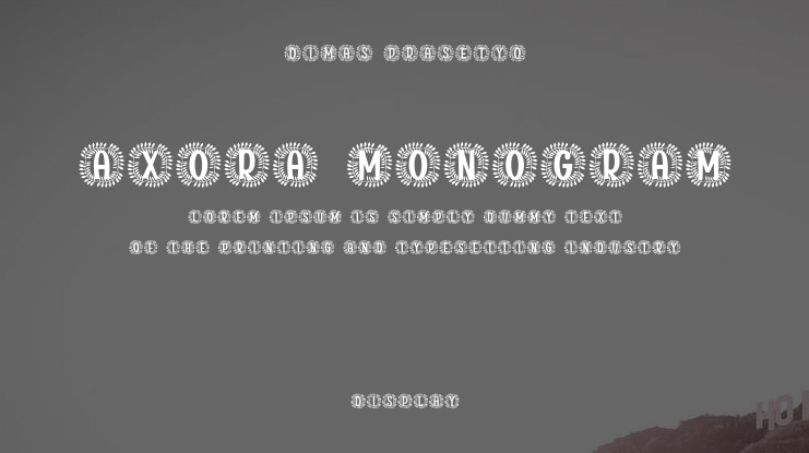 Axora Monogram Font