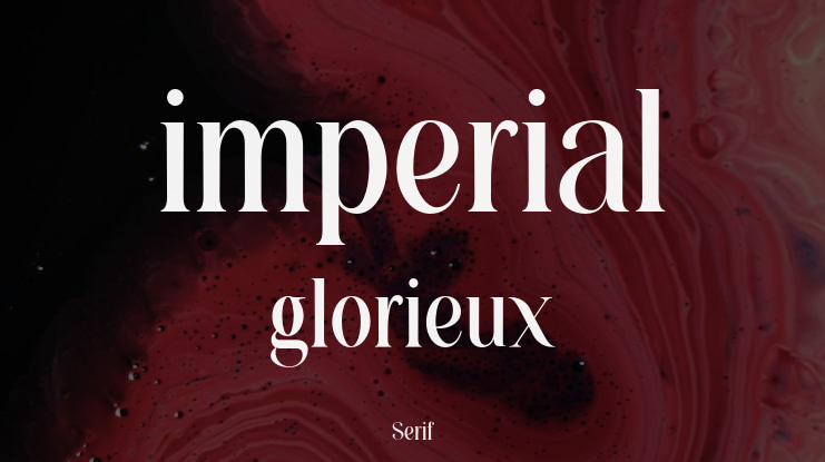imperial glorieux Font Family