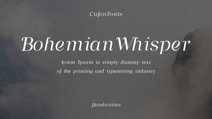 BohemianWhisper Font