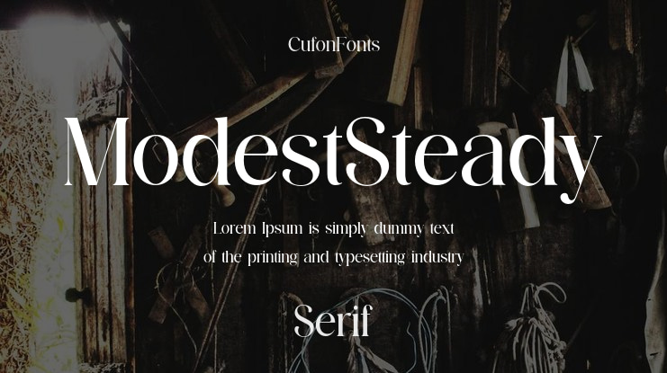 ModestSteady Font