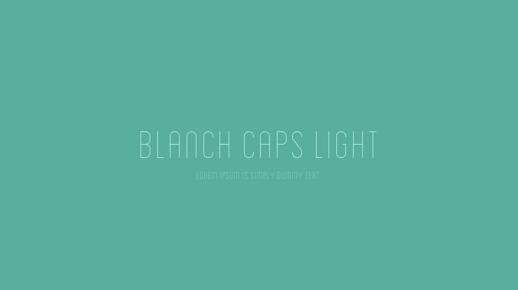 Blanch Caps Light Font