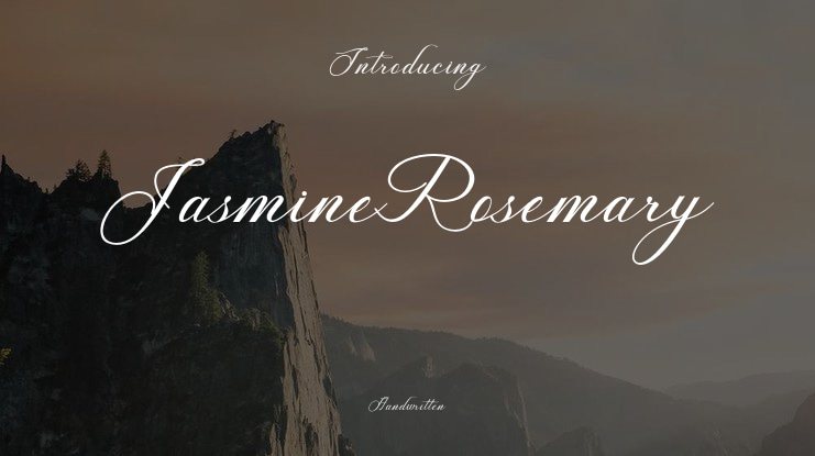 JasmineRosemary Font