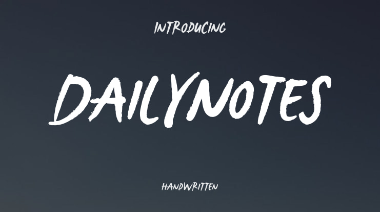 DailyNotes Font