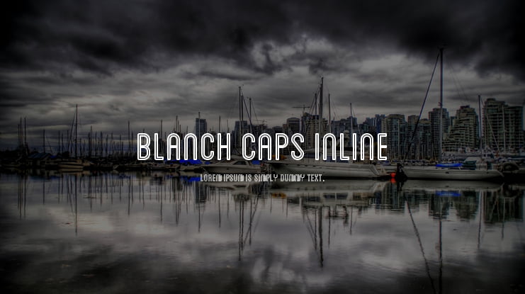 Blanch Caps Inline Font