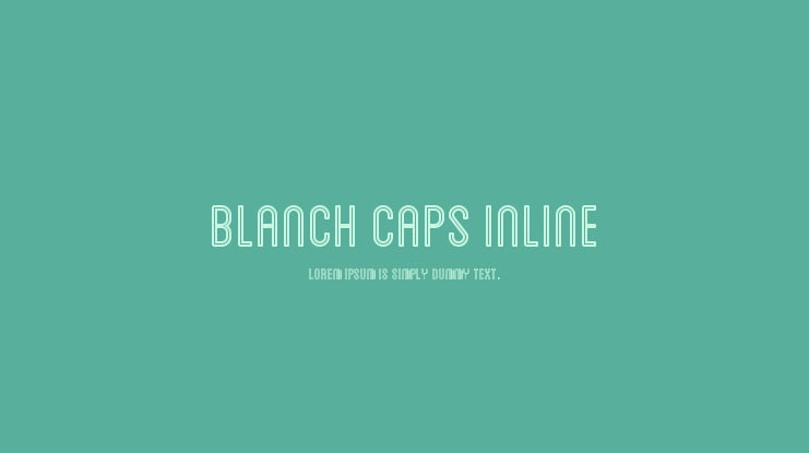 Blanch Caps Inline Font
