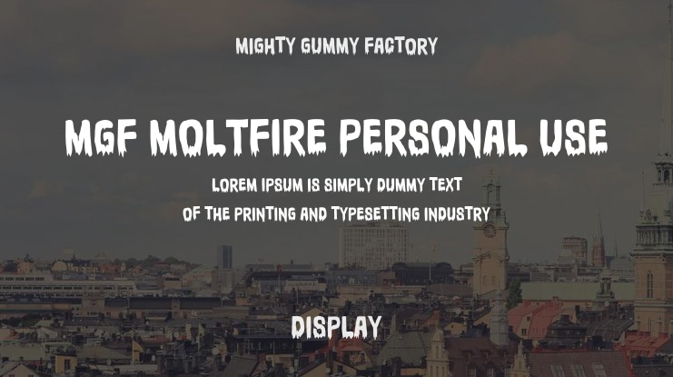 MGF Moltfire Personal Use Font