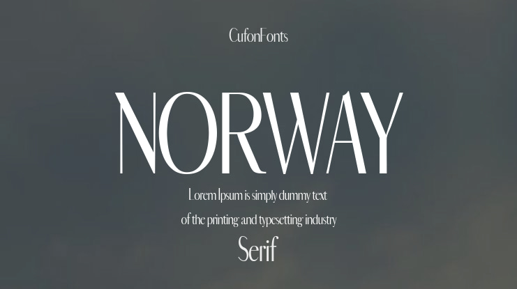 NORWAY Font Family