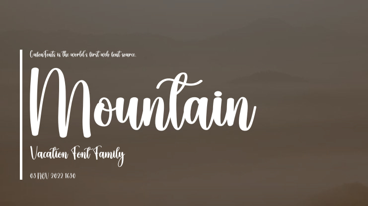 Mountain Vacation Font