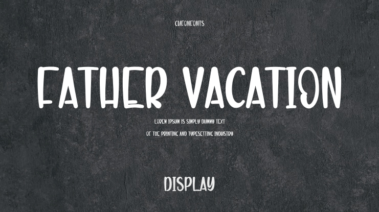Father Vacation Font