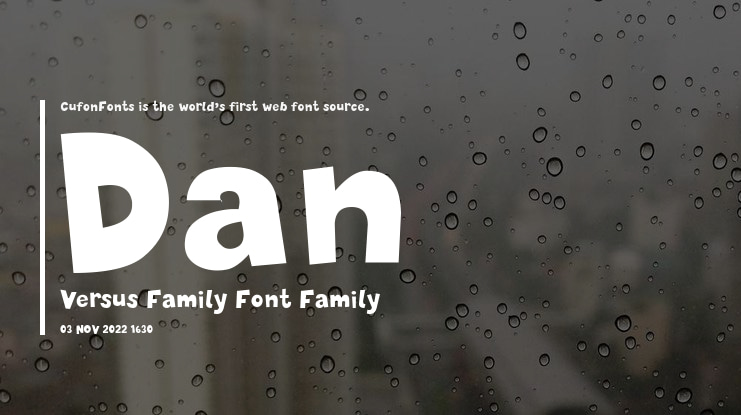 Dan Versus Family Font Family