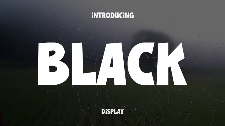 Black Font
