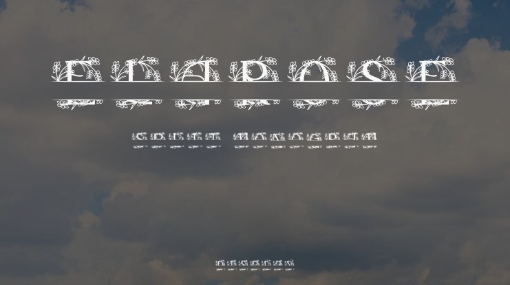 Elarose Split Monogram Font