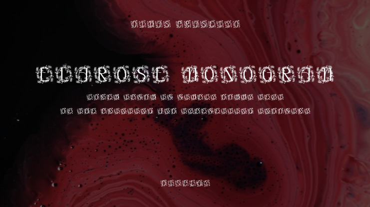 Elarose Monogram Font