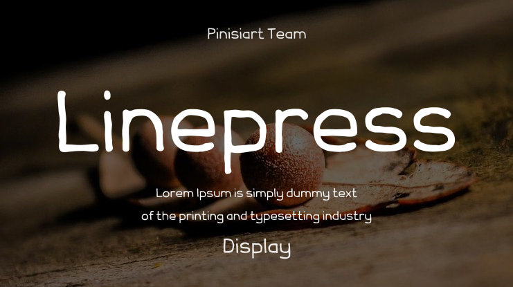 Linepress Font