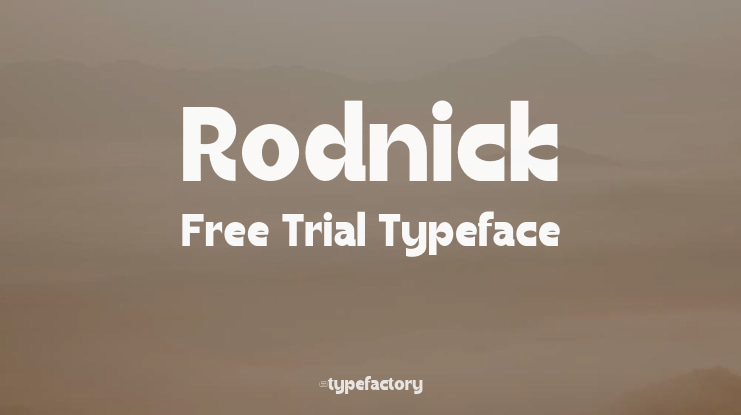 Rodnick Free Trial Font