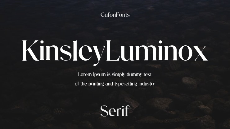 KinsleyLuminox Font