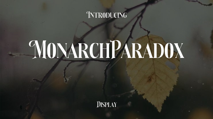 MonarchParadox Font
