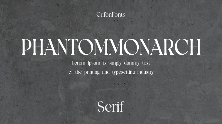 PHANTOMMONARCH Font