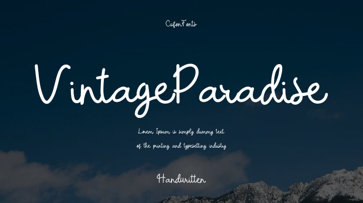VintageParadise Font