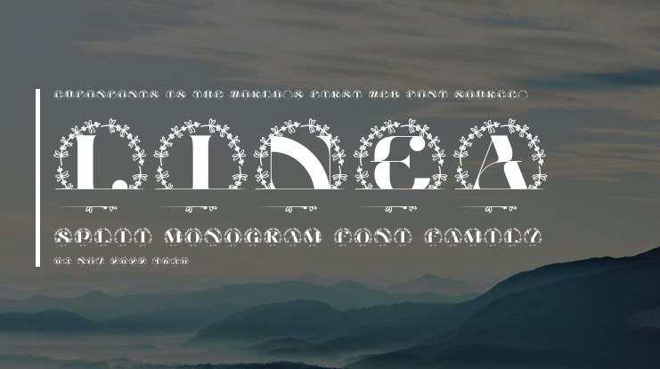 Linea Split Monogram Font