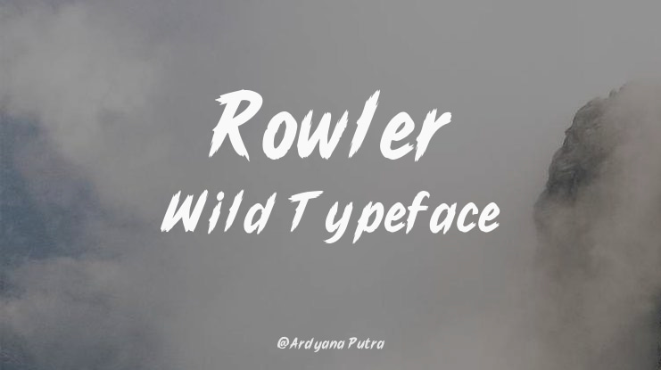 Rowler Wild Font