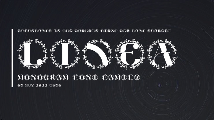 Linea Monogram Font