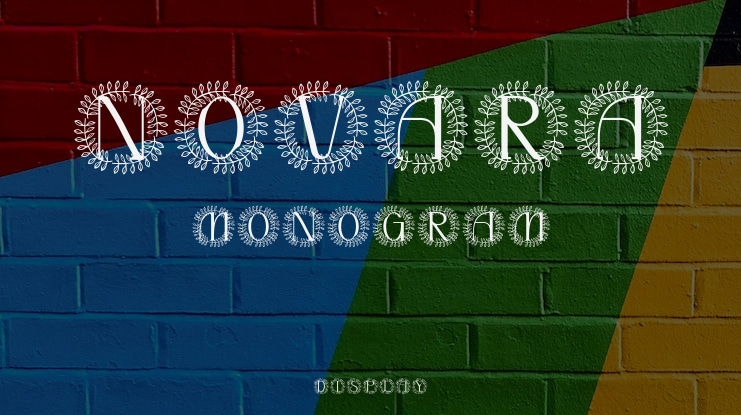 Novara Monogram Font