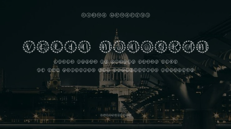Velin Monogram Font