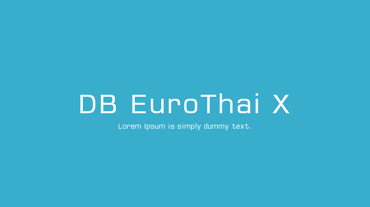DB EuroThai X Font