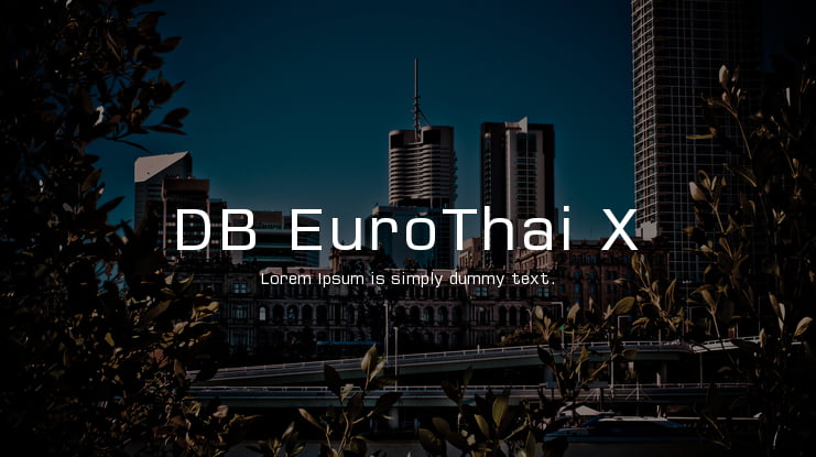 DB EuroThai X Font