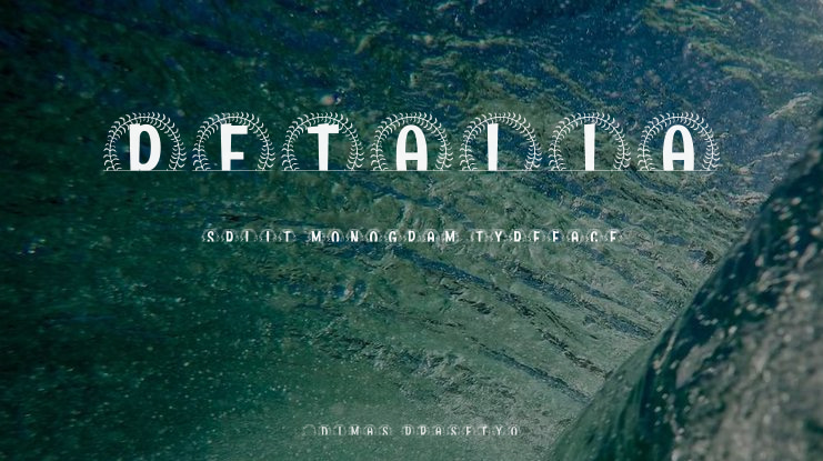 Petalia Split Monogram Font