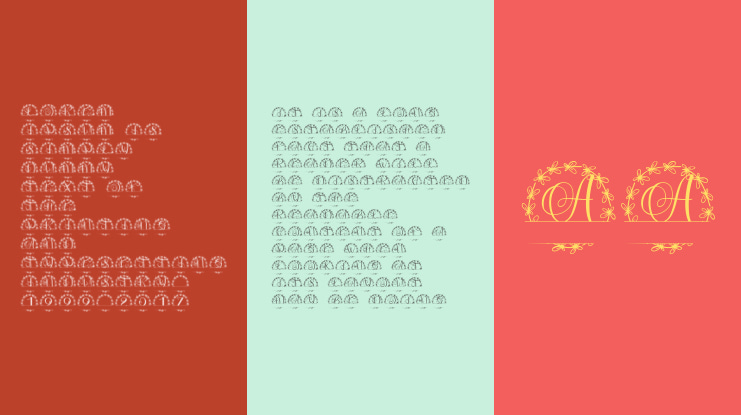 Velin Split Monogram Font