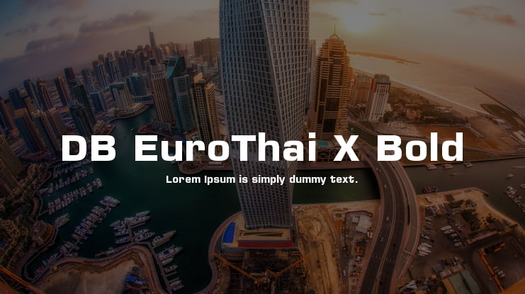 DB EuroThai X Bold Font