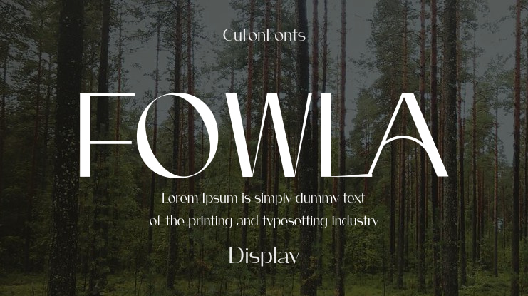 FOWLA Font