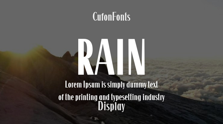 RAIN Font