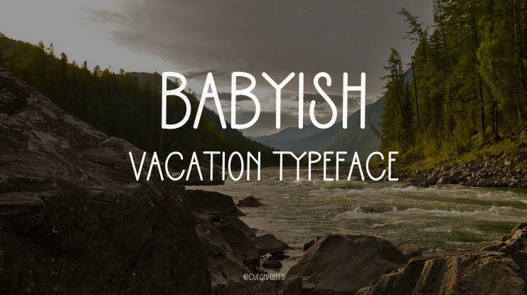 Babyish Vacation Font