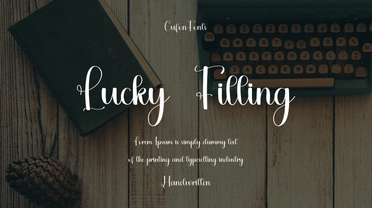 Lucky  Filling Font
