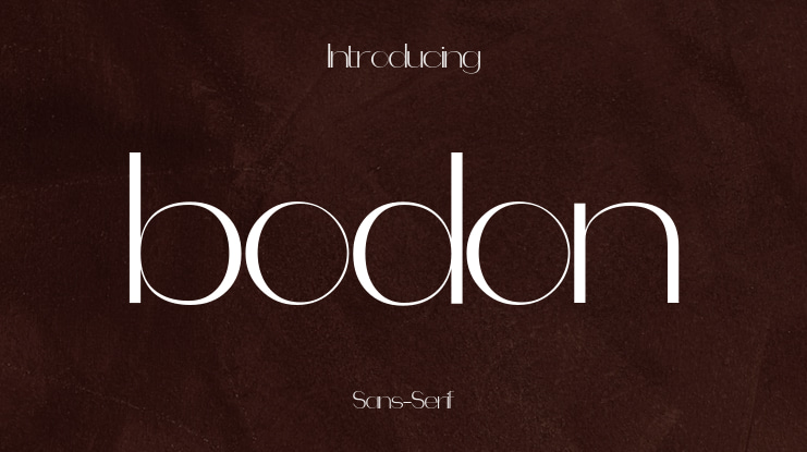 bodon Font
