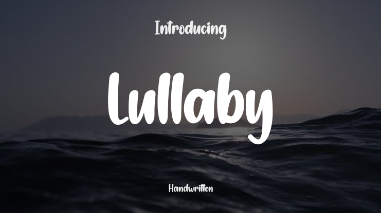 Lullaby Font