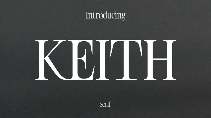 KEITH Font
